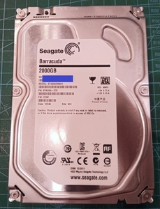 【送料無料】Seagate Barracuda ST2000DM001 内蔵HDD 2TB CrystalDisｋInfo正常 26372時間