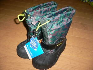  Colombia Columbia Kids Junior boots children z powder bag four ti print 1637862014 BC1325 014 15cm 15.0 centimeter protection against cold 