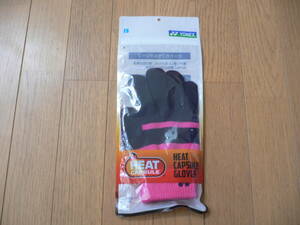 暖かく優しい肌さわり YONEX ヨネックス ヒートカプセルグローブ 45034 NB 019 ネイビーブルー L 紺 ピンク HEAT CAPSULE GLOVES 防寒 手袋