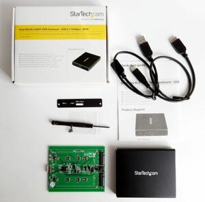 【1円スタート】StarTech.com 2.5インチSATA対応SSD/HDDケース USB 3.1(10Gbps) USB-C・Aポート接続対応 1円 TER01_0593