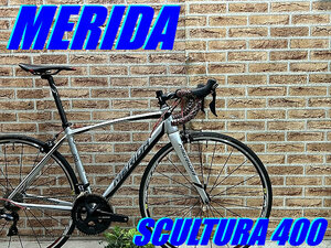 正月大特価sale!! 1円スタート売り切り!! 美品!! MERIDA SCULTURA 400 2016 size:XS 47 160-170cm SHIMANO 105 ULTEGRA MIX メリダ ロード