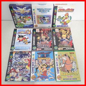 GBC ゲームボーイカラー ドラゴンクエストIII/モンスターズ/ポケモンでパネポン/メダロット4 等 まとめて9本セット 箱付 動作未確認【10