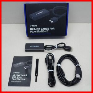 ◇動作品 PS2 プレステ2 POUND HD LINK CABLE FOR PlayStation2 HDMI変換コンバータ 箱説付【10