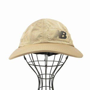 オーラリー AURALEE ×ニューバランス NEW BALANCE×TDS 美品 23SS ランニングキャップ 帽子 ナイロン ロゴ LAH35639 ベージュ 1108