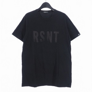 リゾネイト グッドイナフ RESONATE GOODENOUGH Tシャツ プリントロゴ 半袖 丸首 M 黒 ブラック
