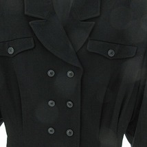 D2X collection 美品 トレンチコート ジャケット ウール 黒 M 1106 レディース_画像8