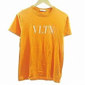 ヴァレンティノ ヴァレンチノ VALENTINO 0000045669 01 VLTNロゴ Tシャツ カットソー 半袖 オレンジ XS 1117 メンズ