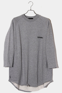 SOPHNET. ソフネット SIZE:M 3/4 SLEEVE WIDE SWEAT 7分袖 ワイドスウェット トレーナー GRAY グレー SOPH-189100 /◆ メンズ