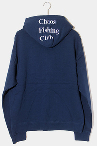 M 未使用品 2023AW Chaos Fishing Club カオスフィッシングクラブ LOGO HOODIE ロゴ フーディー パーカー NAVY ネイビー CFC-23AW-CUT01 /