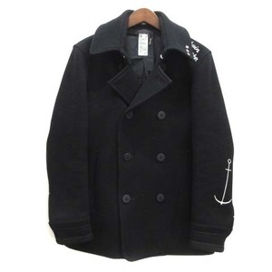 bedo wing BEDWIN Anne gola. melt n pea coat pea coat P-COAT MARLON Star studs black black 2 made in Japan men's 