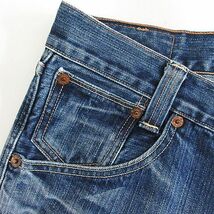 リーバイス Levi's 702 CP702-0001 デニム ジーンズ ボトムス クロップド ユーズド加工 34 インディゴブルー ※EKM メンズ_画像5