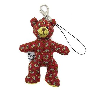  Salvatore Ferragamo Salvatore Ferragamo teddy bear key holder strap charm red red beautiful goods lady's 