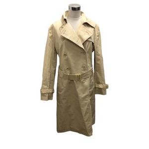  ef-de ef-de trench coat outer V neck crew neck belt plain lining long sleeve long height 19 beige lady's 