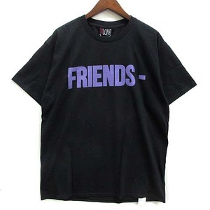 未使用品 ヴィーロン VLONE フリークスストア FRIENDS S/S TEE フレンズ Tシャツ 半袖 クルーネック ブラック 黒 M メンズ