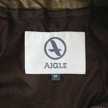 エーグル AIGLE ジャケット ブルゾン 長袖 ジップアップ THERMO KIT ロゴ 中綿 M オーカー ※EKM メンズ_画像3
