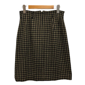 イトキン ブラウス Itokin Blouse Felliciene スカート 台形 Aライン チェック 裏地 膝丈 66-92 ベージュ 黒 ブラック ※MZ レディース