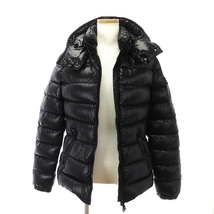 モンクレール MONCLER 美品 20年製 BADY ダウンジャケット フード ロゴ ワッペン ナイロン ジップアップ F20931A52400 68950 1 S位_画像7