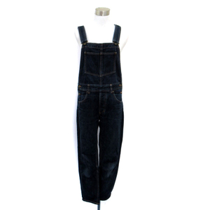  Jeanasis JEANASIS Denim overall overall tapered pants ankle height F blue blue /SM22 lady's 