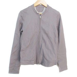  nitca nitca Ram leather jacket leather jacket middle height double Zip 1 gray /FF3 lady's 