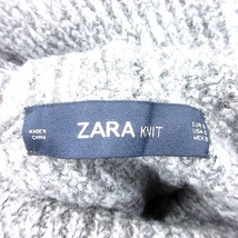 ザラ ZARA ニットセーター タートルネック オーバーサイズ 長袖 S グレー /AU レディース_画像5