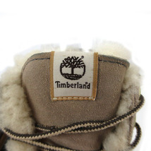 ティンバーランド Timberland ブーツ ショートブーツ レザー スウェード切替え 裏地ボア ブラウン 茶 ベージュ 9.5 メンズ_画像3