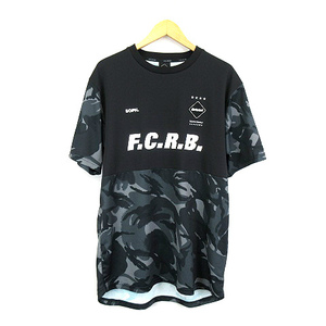 エフシーレアルブリストル F.C.Real Bristol FCRB S/S PRE MATCH TOP 迷彩 カモフラ 半袖 Tシャツ トレーニングウェア FCRB-220049 黒 グレ