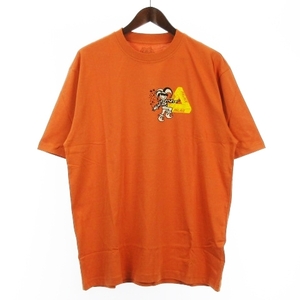 パレス Palace 23FW Derek Garage T-Shirt Melted Sugar デレク ガレージ Tシャツ カットソー 半袖 オレンジ XL メンズ