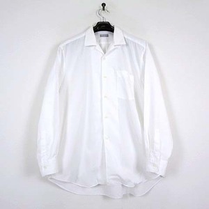 コムデギャルソンオム COMME des GARCONS HOMME シャツ ワイシャツ ビッグシルエット 長袖 オープンカラー L 白 ホワイト HB-029010