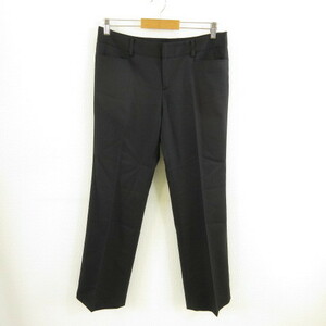  Ined INED pants slacks strut stripe black 15 *T172 lady's 