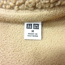 ユニクロ UNIQLO フリースジャケット ボア M ベージュ /MN レディース_画像6