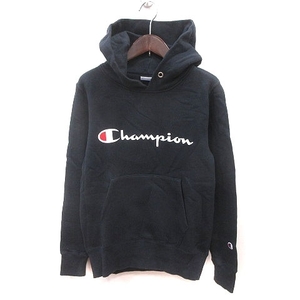 チャンピオン CHAMPION パーカー プリント 長袖 M 黒 ブラック 白 ホワイト 赤 レッド /MS レディース