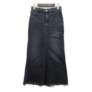 e- деталь Today oAP STUDIO Hem cut Denim юбка длинный длина 2022AW черный чёрный 34 22060586212030 женский 