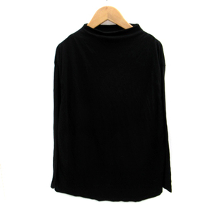  Ined INED cut and sewn long sleeve off neck 9 black black /SM38 lady's 