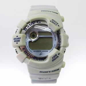 ベビージー Baby-G CASIO W.C.C.S. フロッグマン クォーツ デジタル 腕時計 BGW-102WC-6JR グレー系 シルバーカラー ジャンク ■GY12 レデ