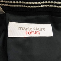 マリクレール MARIE CLAIRE forum スカート タイト ひざ丈 ウール 薄手 シンプル スリット 通勤 ビジネス 64-91 黒 ブラック /AO5_画像6