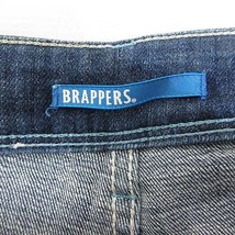 ビッグジョン Big John BRAPPERS ダメージ加工 スキニー デニム パンツ ジーンズ XS インディゴ リペア加工 ストレッチ ジッパーフライ ブ_画像5