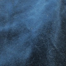 レイジブルー RAGEBLUE Tシャツ カットソー ロンT ベロア クルーネック 長袖 ストレッチ 厚手 光沢感 M 青 ブルー /CK7 ☆ メンズ_画像3