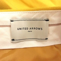 ユナイテッドアローズ UNITED ARROWS テーパードパンツ スラックス ウール 40 ? イエロー /CT レディース_画像5