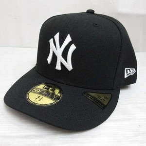 未使用品 ニューエラ NEW ERA 59FIFTY 5950 MLB ニューヨーク ヤンキース ベースボール キャップ 帽子 7 3/8 58.7cm 黒 ブラック 正規品