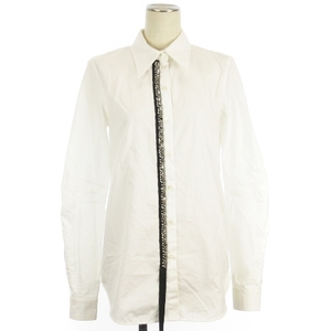 ヌメロヴェントゥーノ N°21 シャツ ブラウス 長袖 ビジュー イタリア製 ホワイト 38 ■RF レディース