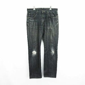  Edwin EDWIN 403 INTERNATIONAL BASIC Denim джинсы низ распорка авария 34 черный *EKM мужской 