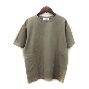 フォーワンセブンバイエディフィス 417byEDIFICE Tシャツ カットソー 半袖 L 緑 カーキ /YI メンズ