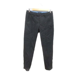  Ined INED slacks pants wool 7 black black /YK lady's 