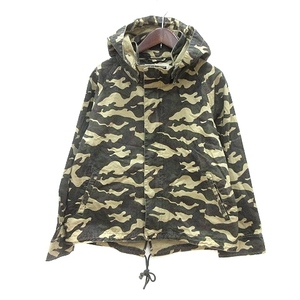  United Arrows A DAY IN THE LIFE UNITED ARROWS Parker Zip up camouflage pattern camouflage 38 beige /MN men's 