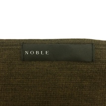 ノーブル NOBLE セーター ニット プルオーバー ボートネック 無地 スリット 長袖 茶 ブラウン レディース_画像5