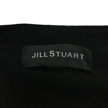 ジルスチュアート JILL STUART セーター ニット プルオーバー クルーネック レース 無地 七分袖 FR 黒 ブラック レディース_画像5