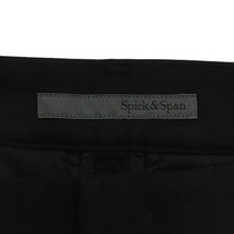 スピック&スパン Spick&Span パンツ テーパード ロング タック センタープレス 裏起毛 無地 34 黒 ブラック レディース_画像5