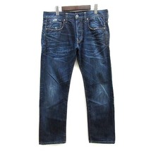 ジースターロウ G-Star RAW ATTACC STRAIGHT デニム パンツ ジーンズ USED加工 インディゴ 32 メンズ_画像1