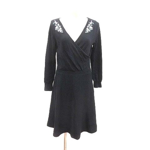  Proportion Body Dressing PROPORTION BODY DRESSING One-piece knee height knitted kashu cool ....3 navy blue /YK lady's 