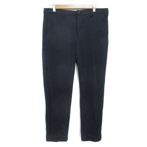  The shop tea ke-THE SHOP TK tapered pants long height Glenn check pattern wool .L navy blue navy /FF12 men's 